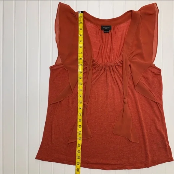 Anthropologie—Deletta—Dark Orange Top - Picture 15 of 16